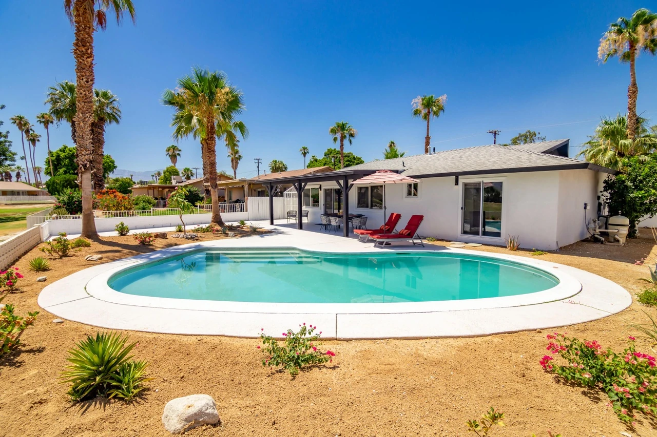 house with pool